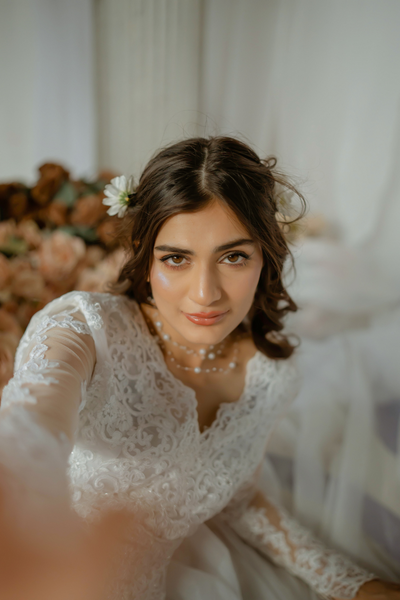 Whispering Orchid Ivory Bridal Dress