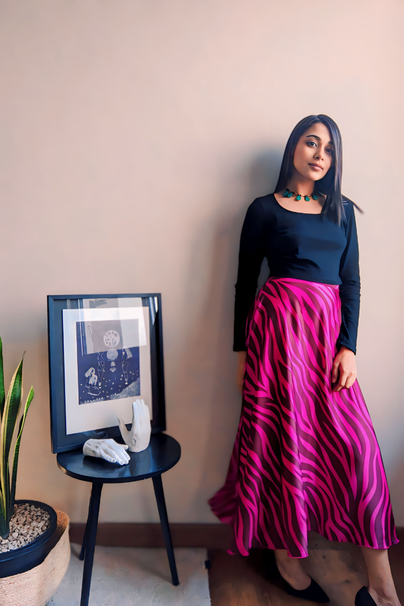 Zebra Blush Stunner Skirt