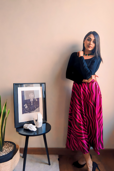 Zebra Blush Stunner Skirt