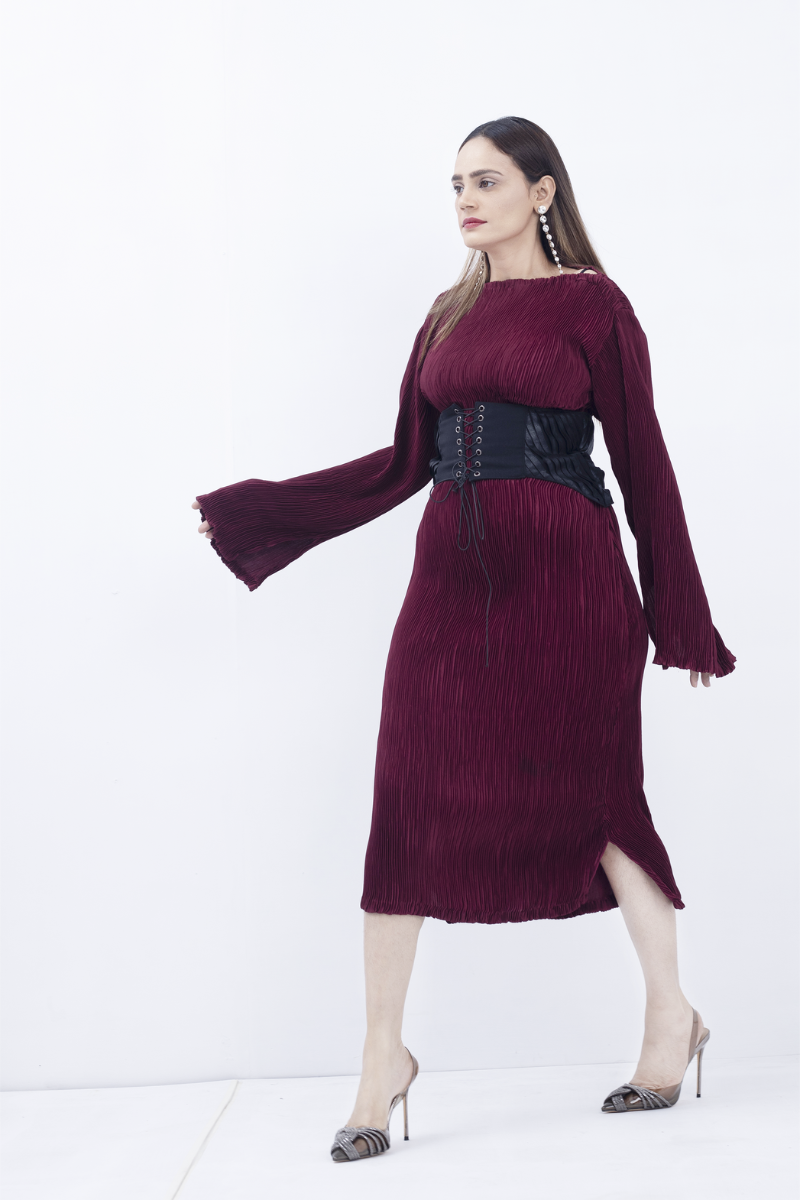 Ms.Fit Pleated Dress