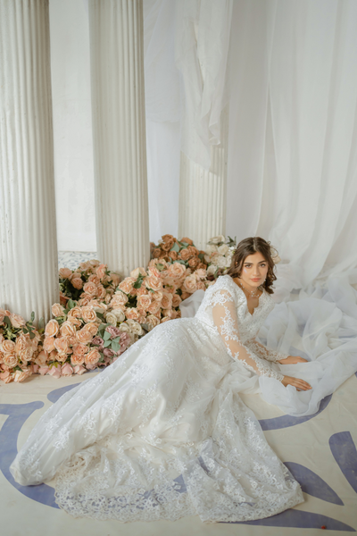 Whispering Orchid Ivory Bridal Dress