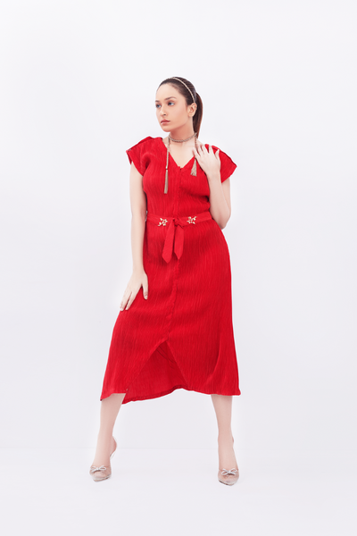 Bloom Pleated Dress