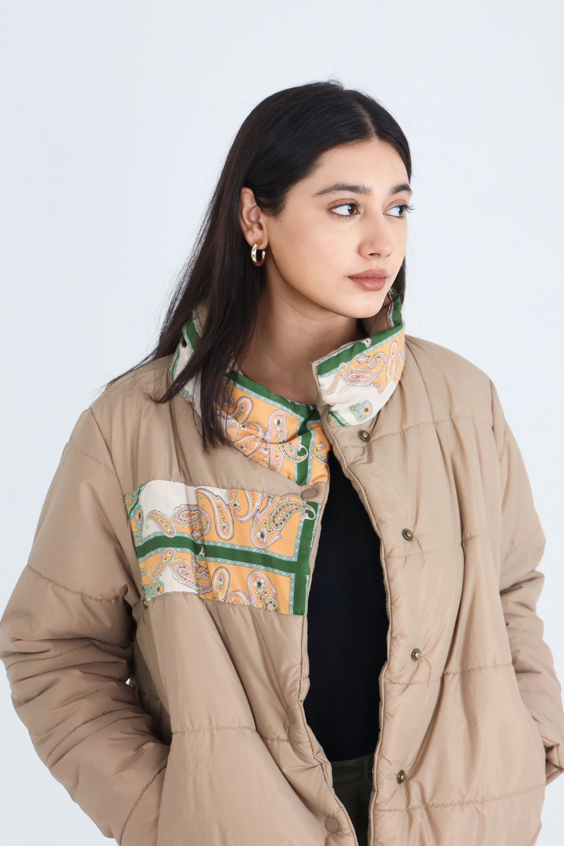 Terra Brown Puffer Jacket