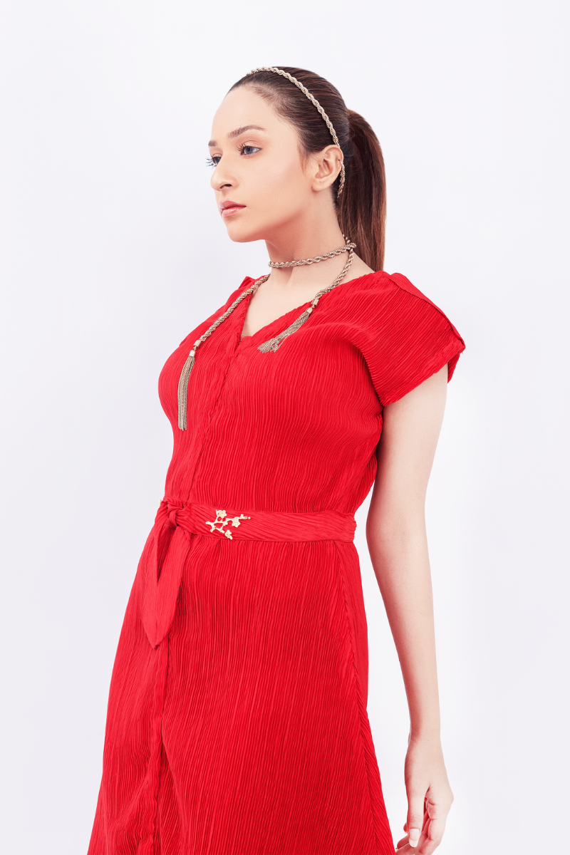 Bloom Pleated Dress
