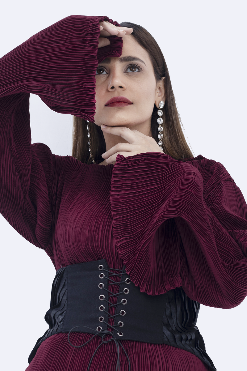 Ms.Fit Pleated Dress