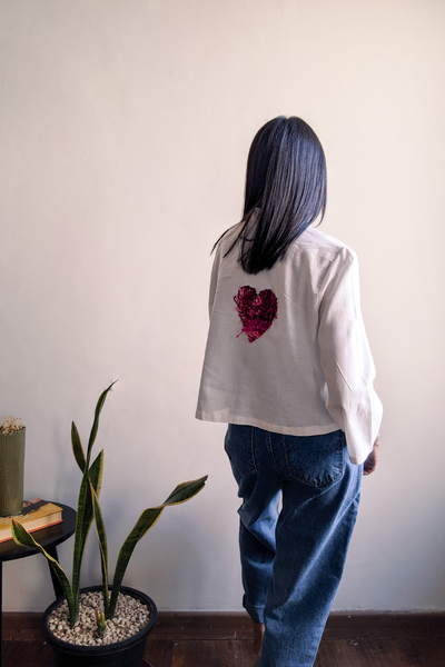 Mosaics White Top HeartFusion