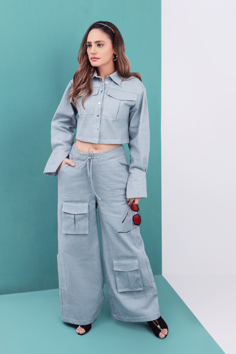 Builder Denim Cargo Dress