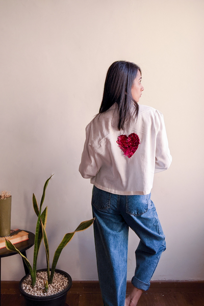 Mosaics White Top HeartFusion