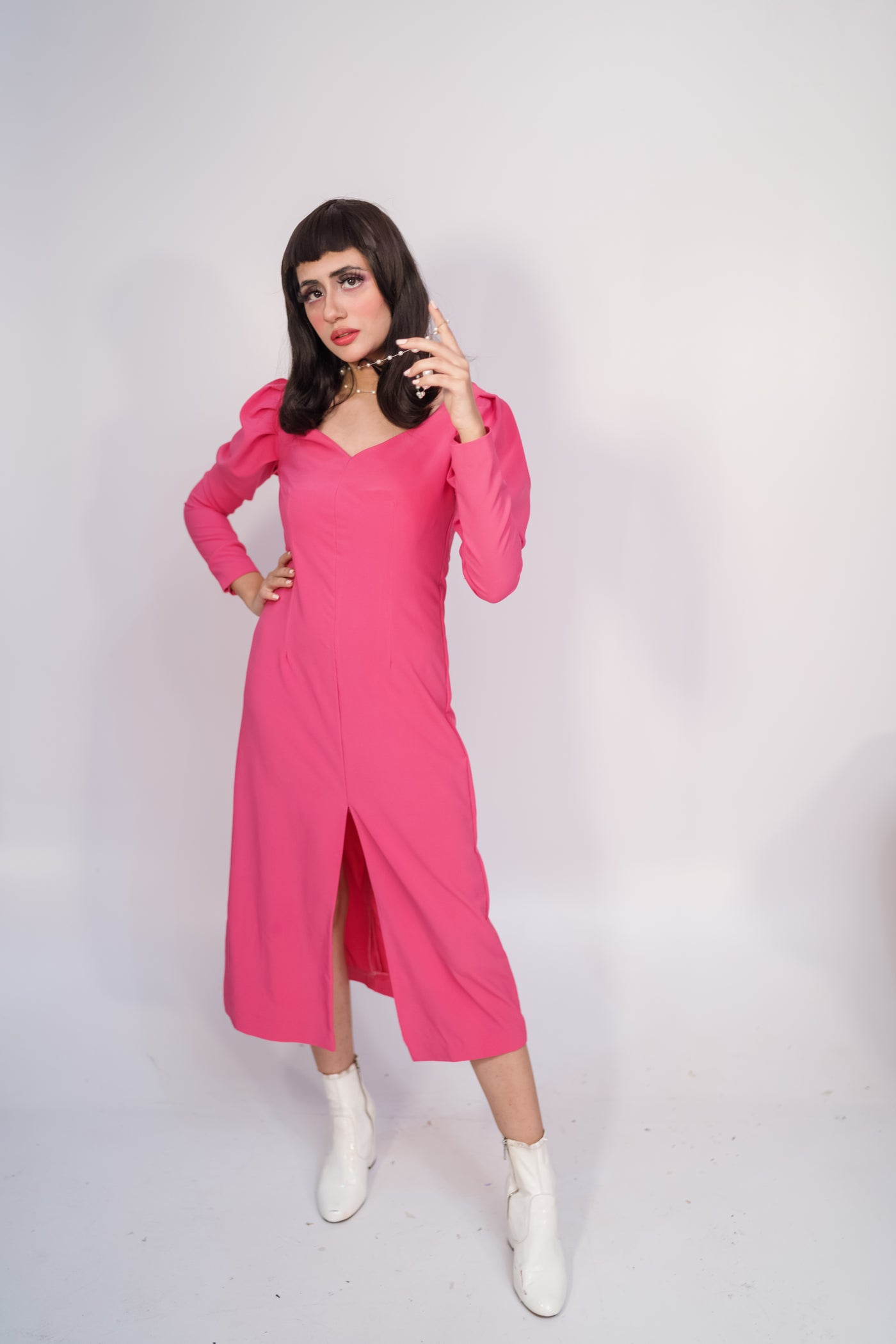 Pink Petal Bodycon Dress
